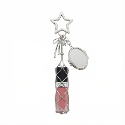 Chic Stainless / Alloy Lip Gloss Holder with Mirror