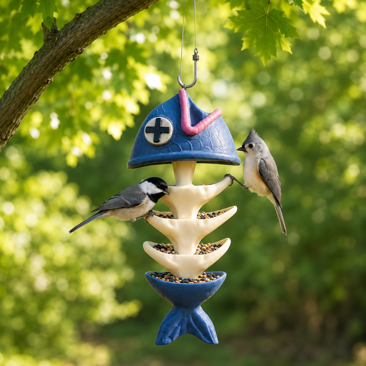 Whimsical Hanging Bird Feeder