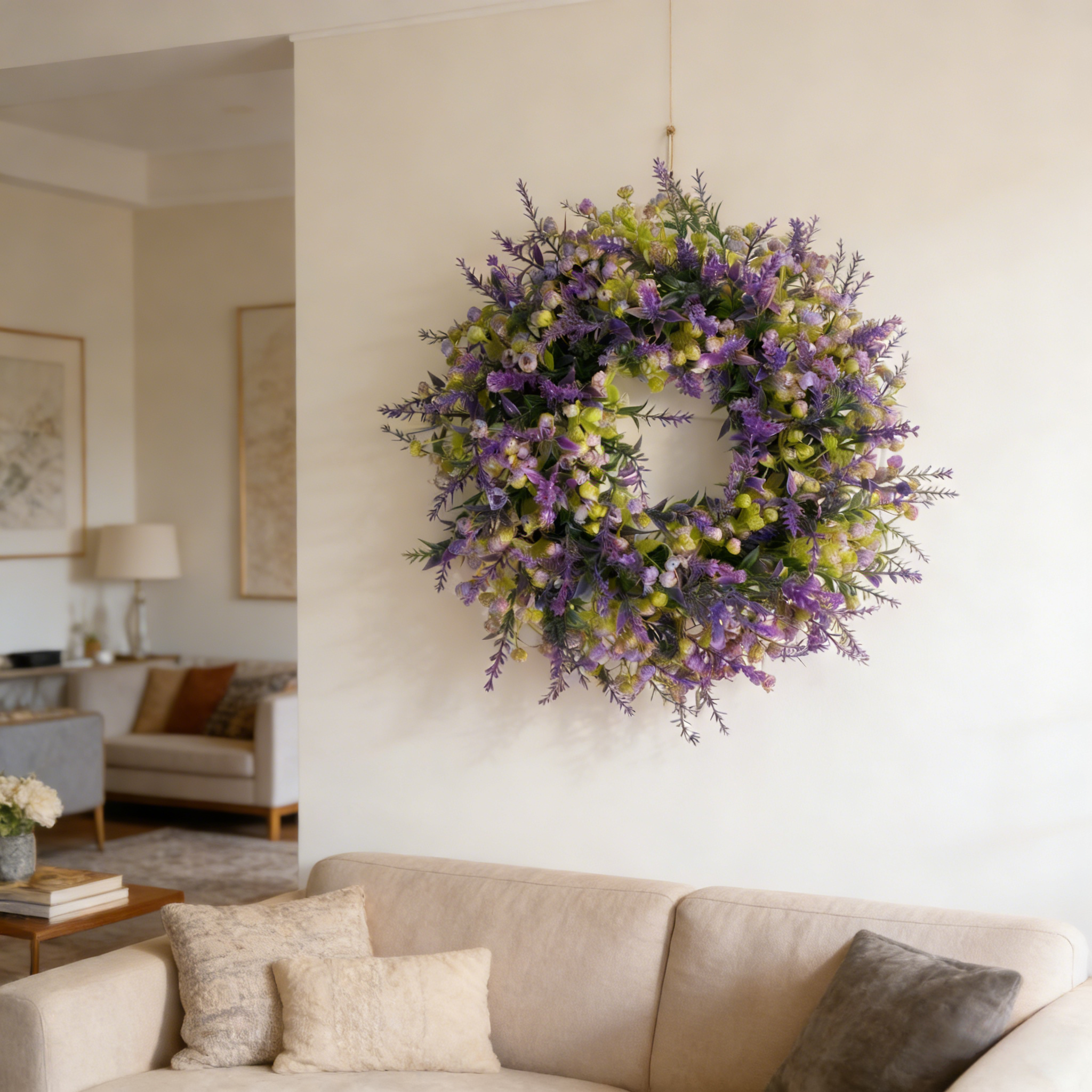 Lavender & of Bethlehem Artificial Flower Bouquet Garland