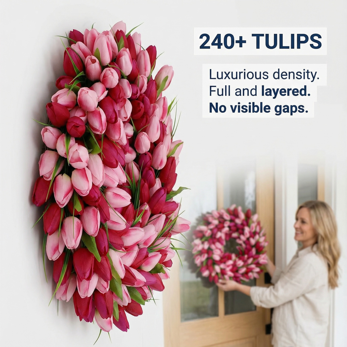 Vibrant Tulip Wreath
