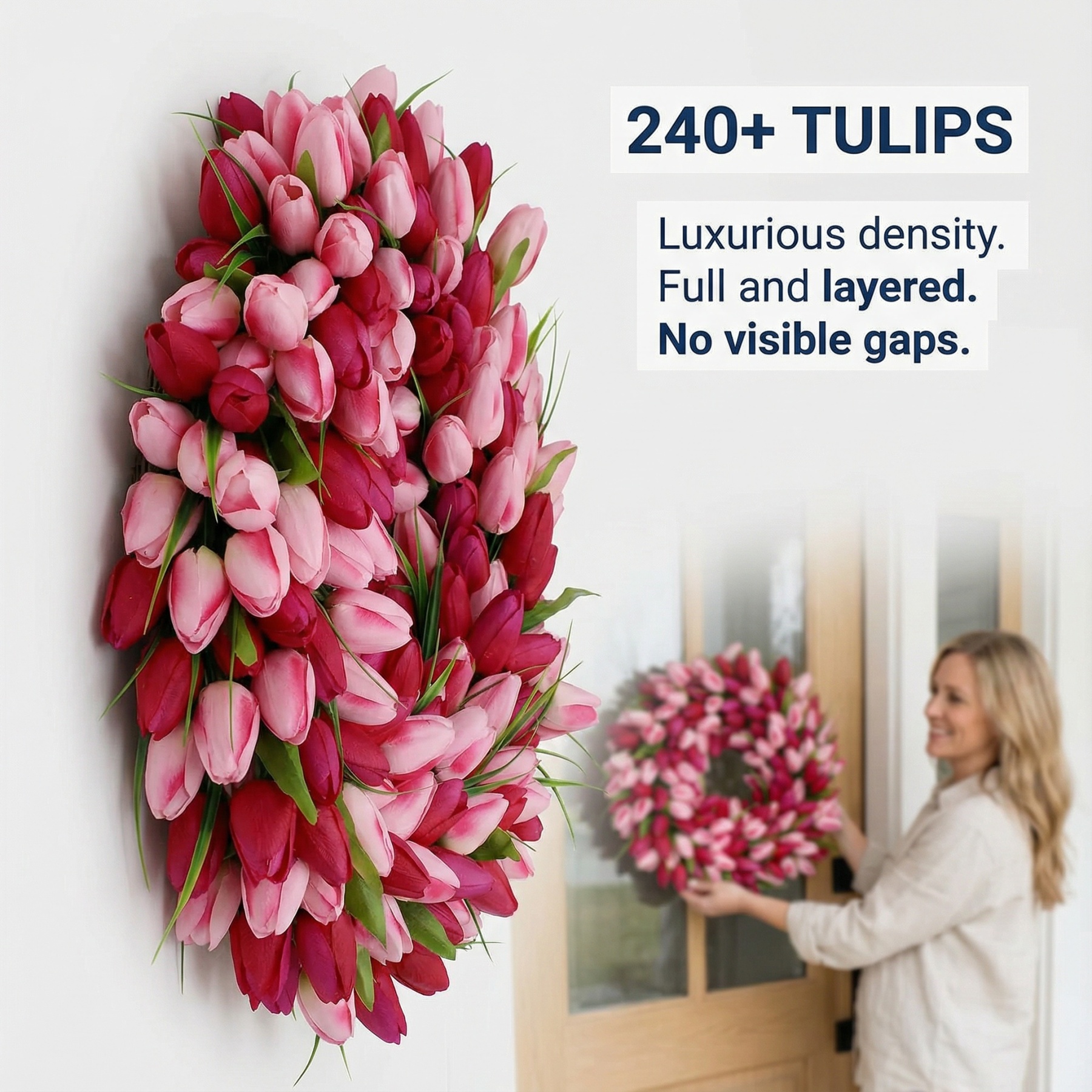 Vibrant Tulip Wreath