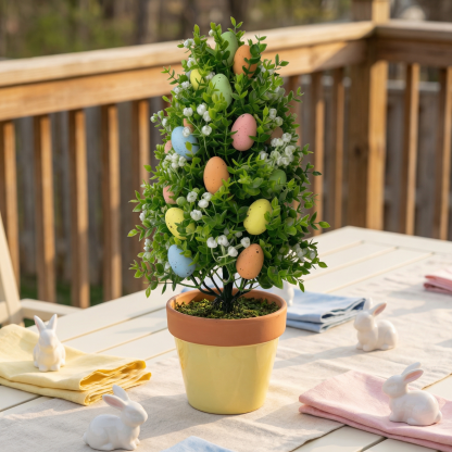 Multi-Colored Easter Egg Garden Stake