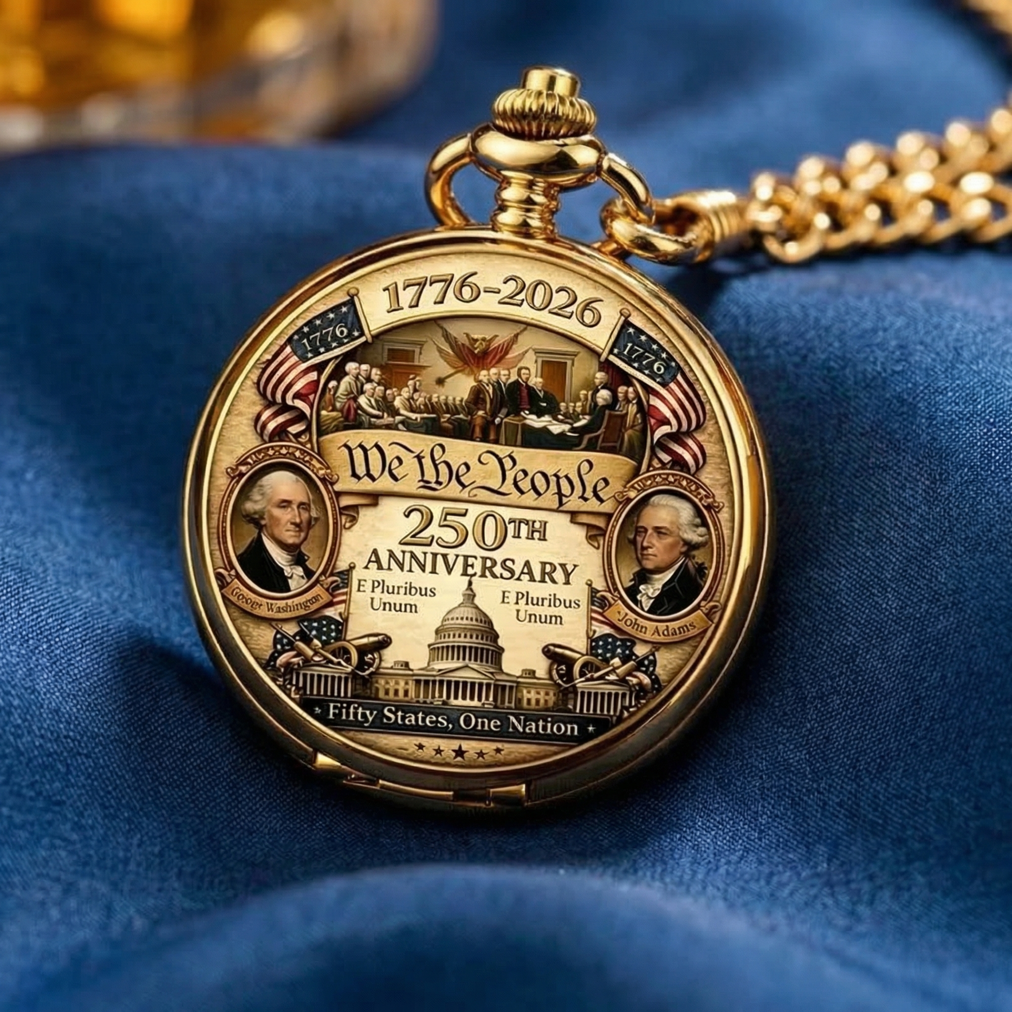 1776-2026 250Th Anniversary Commemorative Pocket Watch Retro