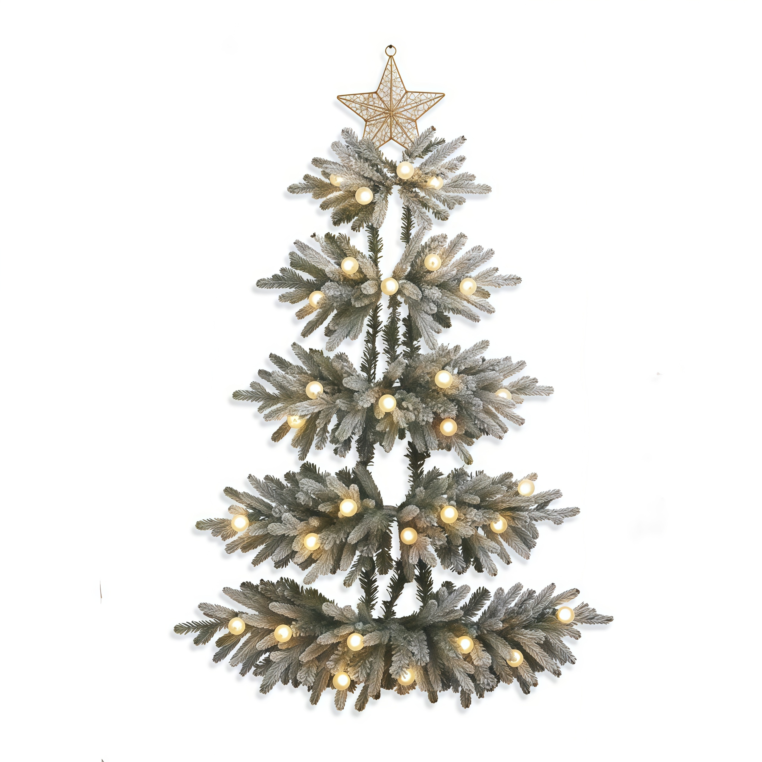 Pre-Lit Deluxe Wall Hanging Tree