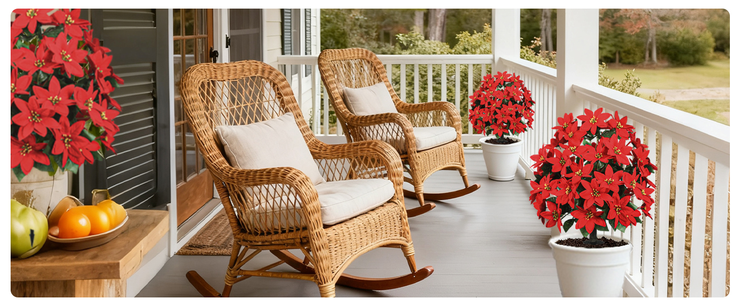 Artificial Poinsettias tree