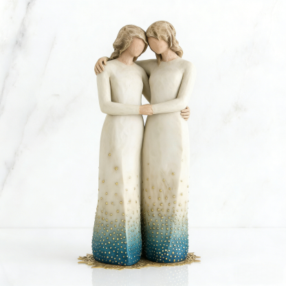 Sister Figurines Celebrates Supportive Friendships—Sculpted Hand-Painted Figure