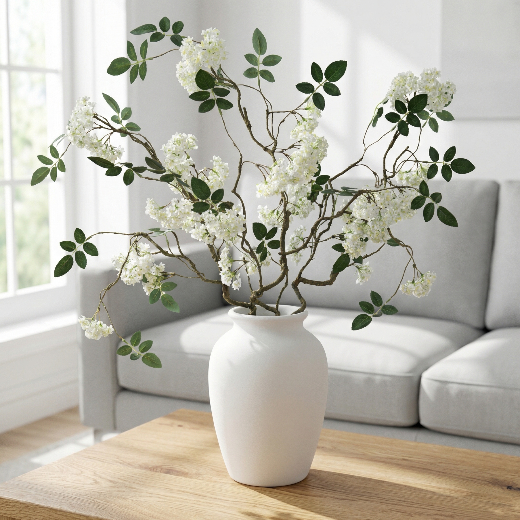 White Snowball Branch Stem