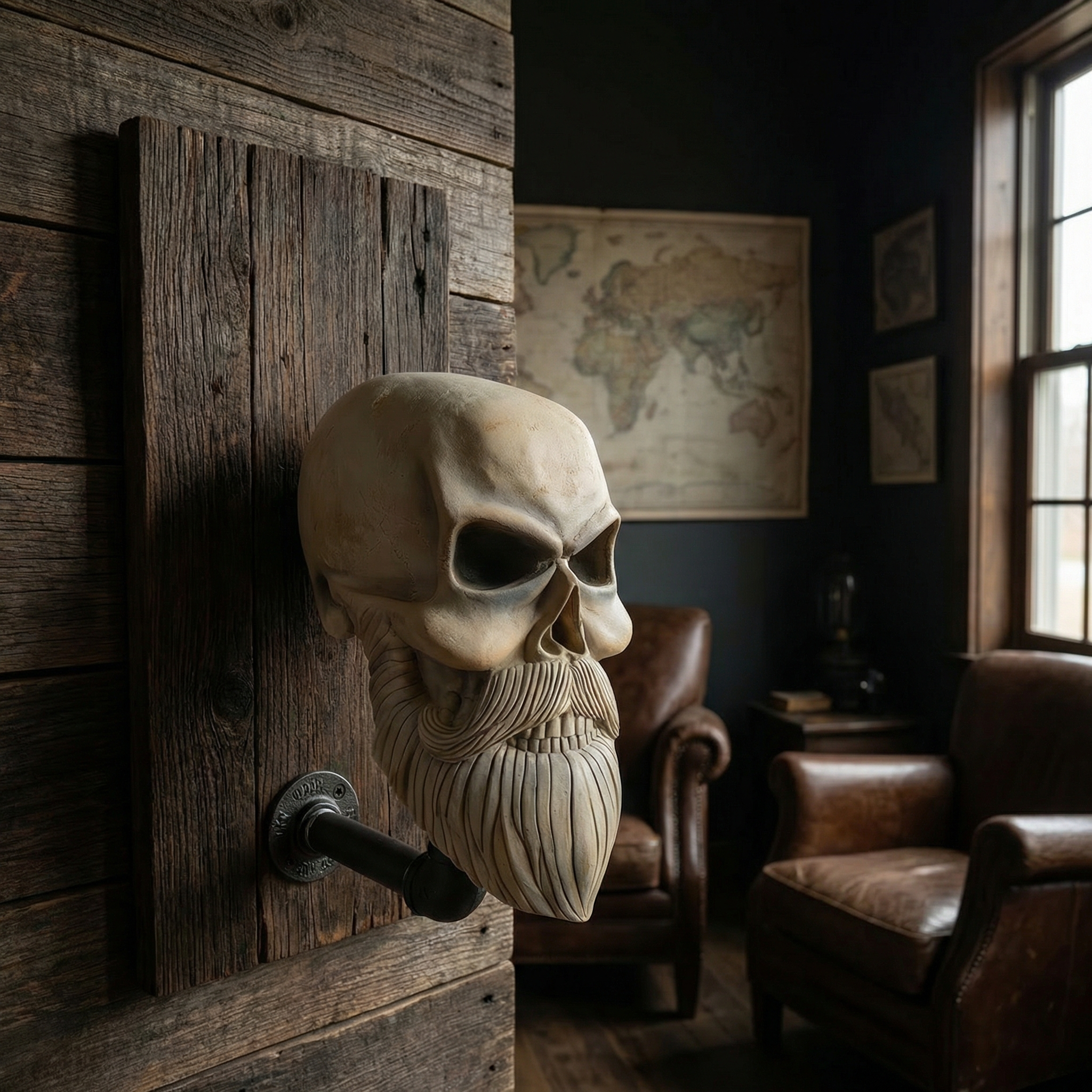 Skull Wall Sculpture Helmet Pendant Mask