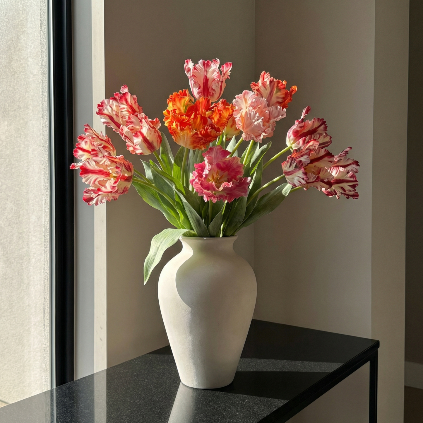 Dramatic Ruffled Tulips Stems