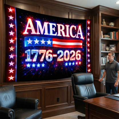 250th Anniversary Neon Print Tapestry