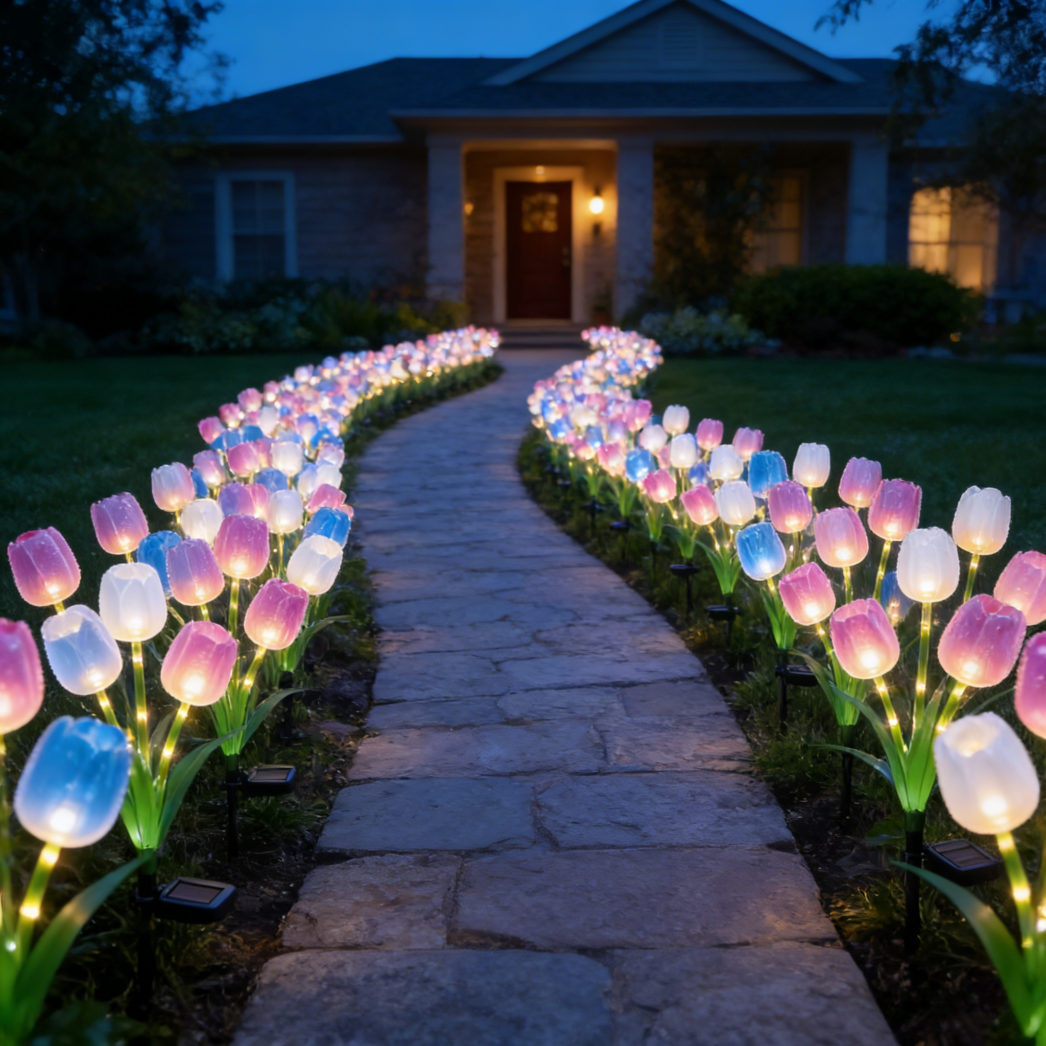Solar Tulip Lights Waterproof