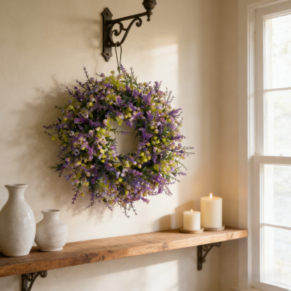 Lavender & of Bethlehem Artificial Flower Bouquet Garland