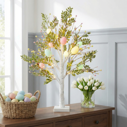 Easter Egg Light Tree with Timer