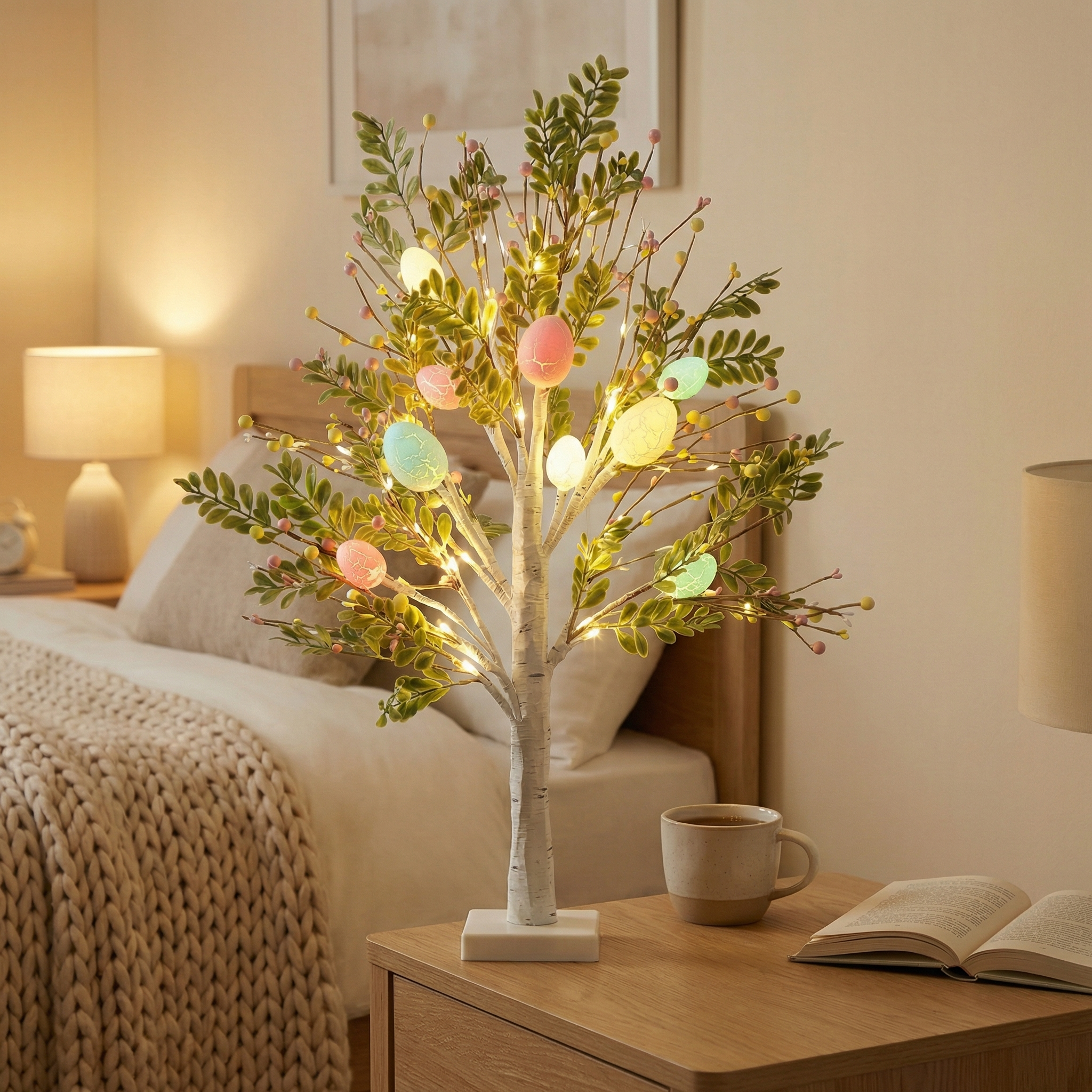 Easter Egg Light Tree with Timer