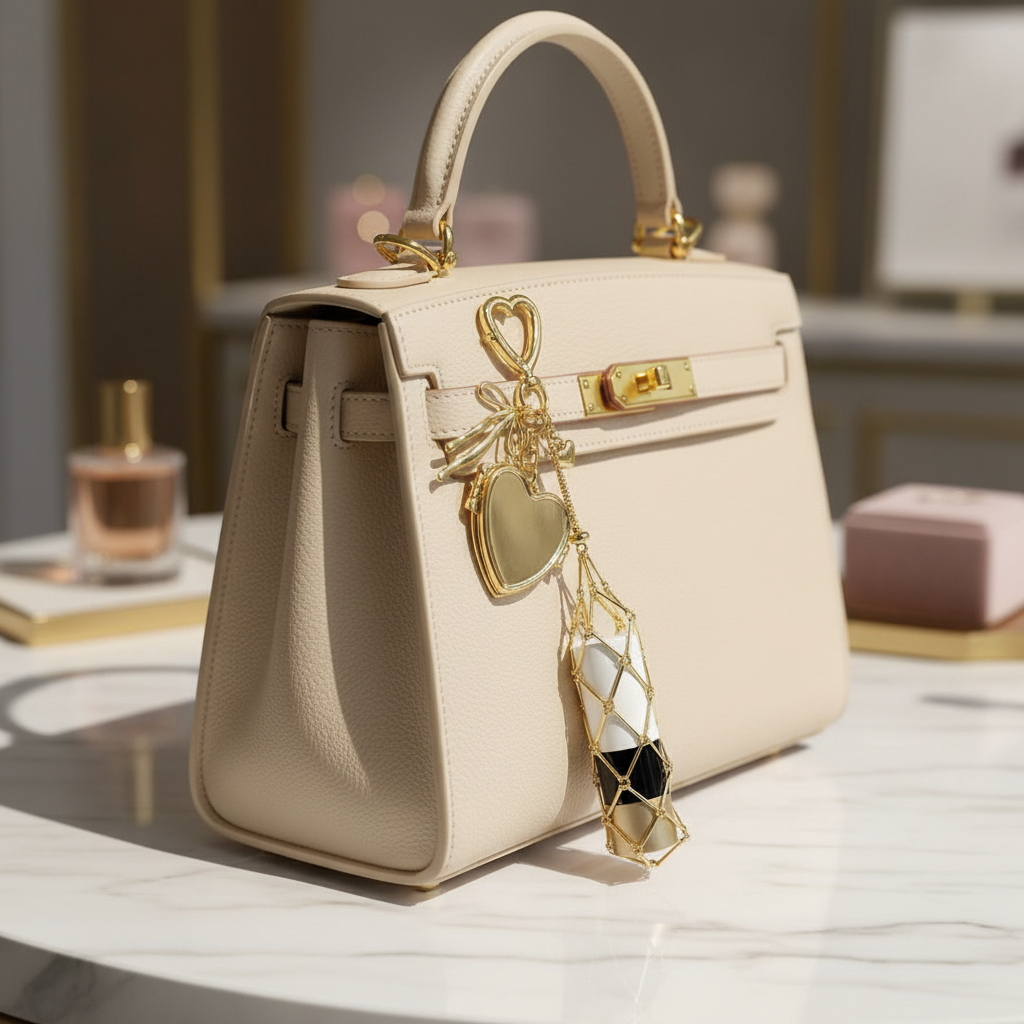 Chic Stainless / Alloy Lip Gloss Holder with Mirror