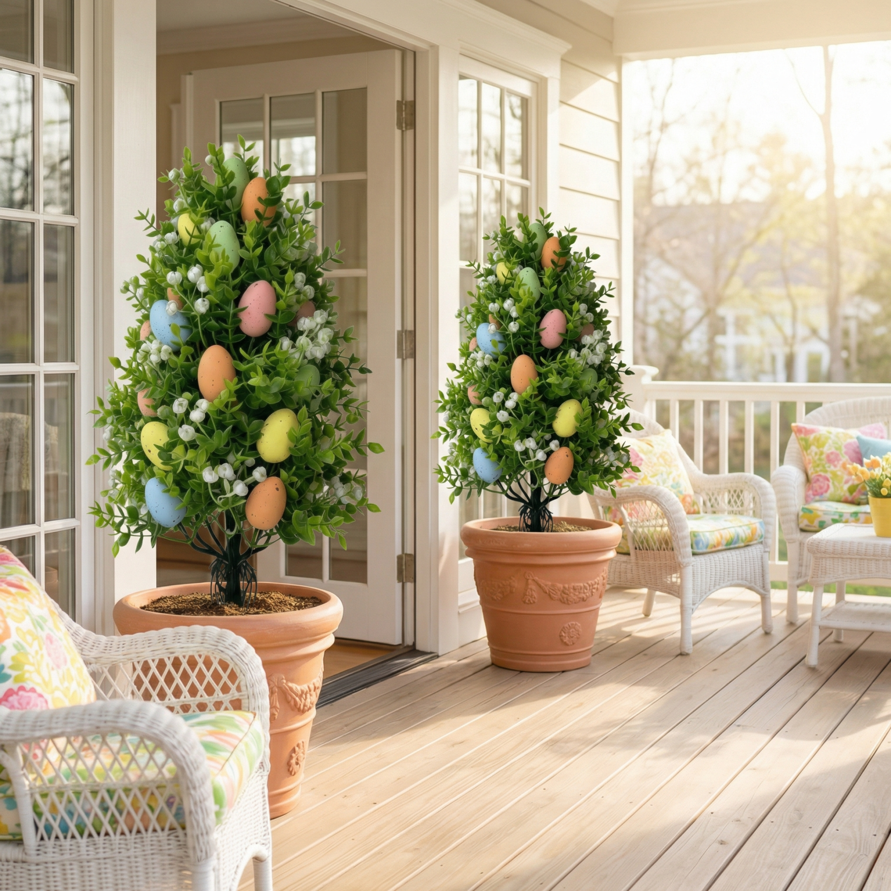 Multi-Colored Easter Egg Garden Stake