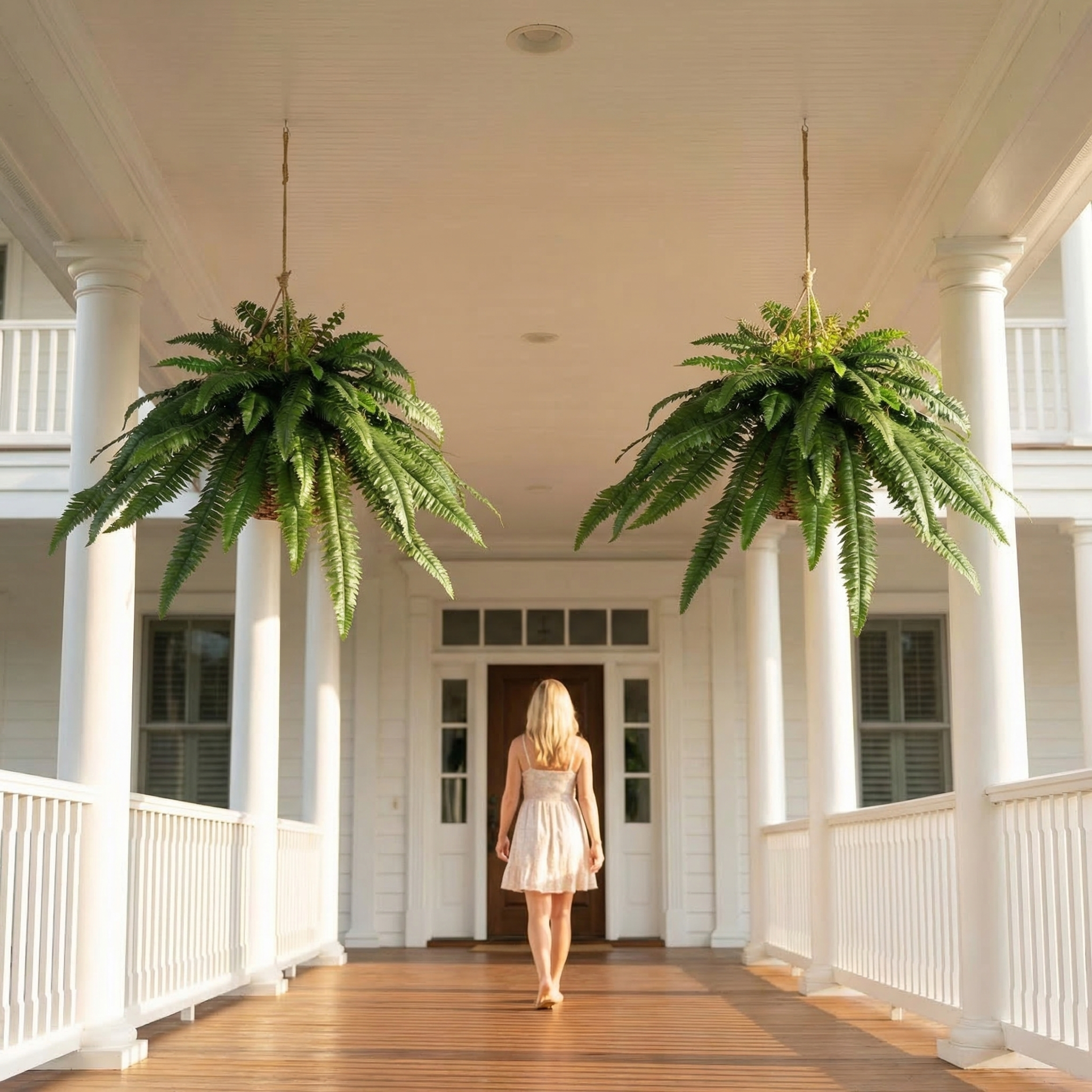 Large Silky Artificial Boston Fern Bush