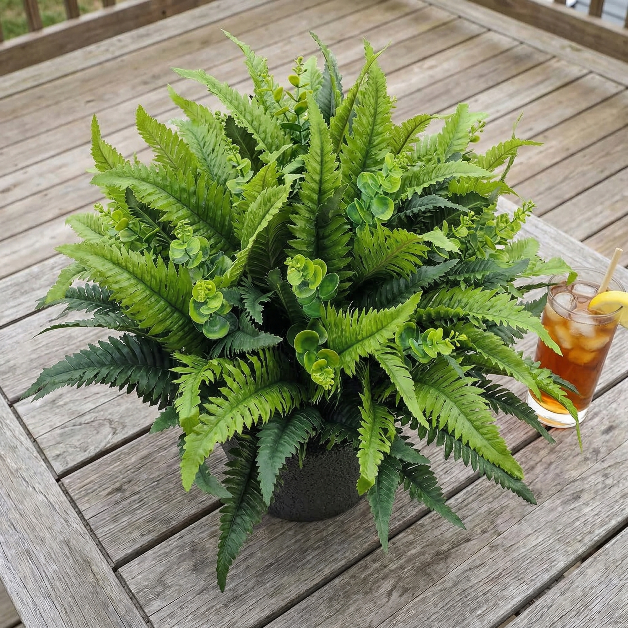 Fern and Eucalyptus Urn Planter Filler