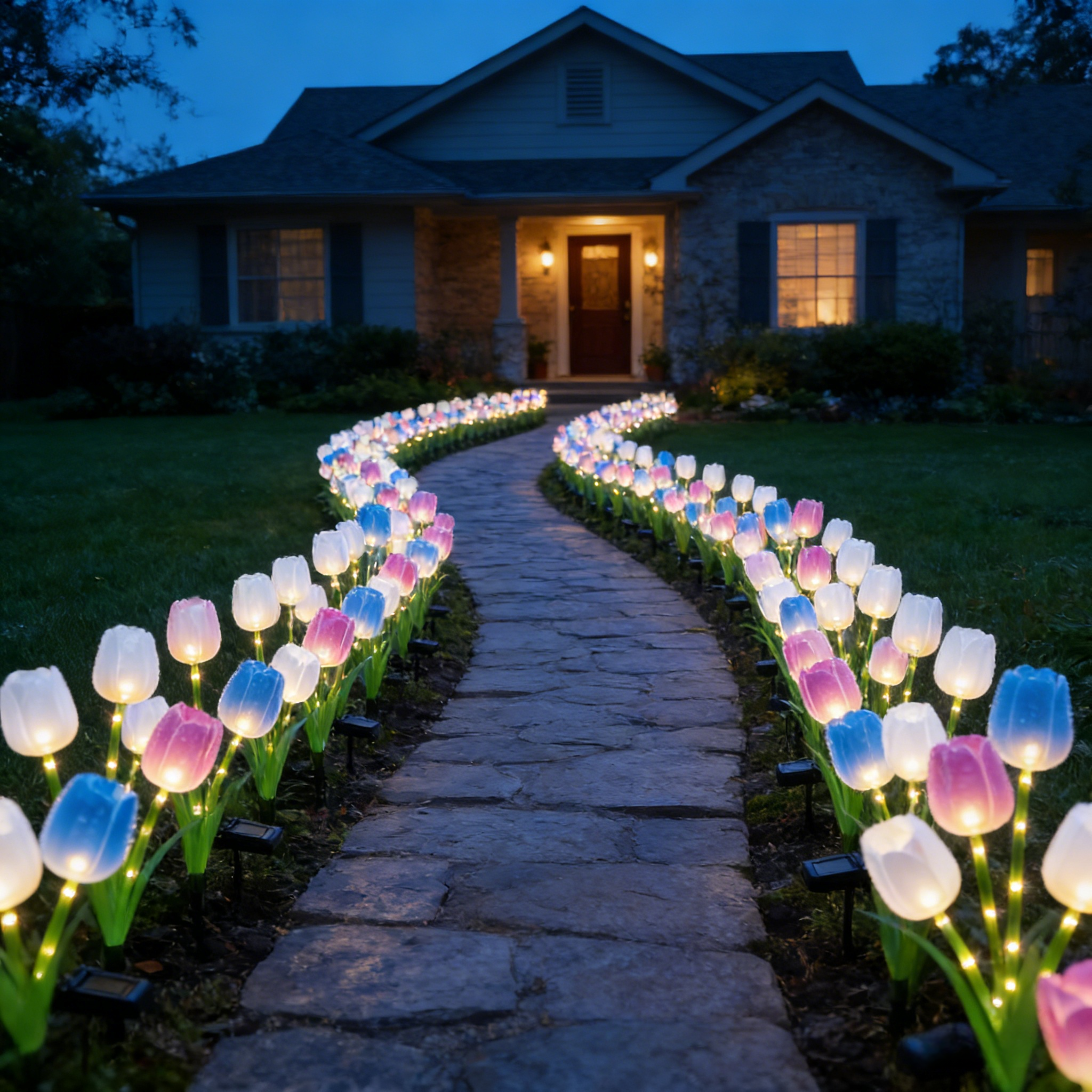 Solar Tulip Lights Waterproof
