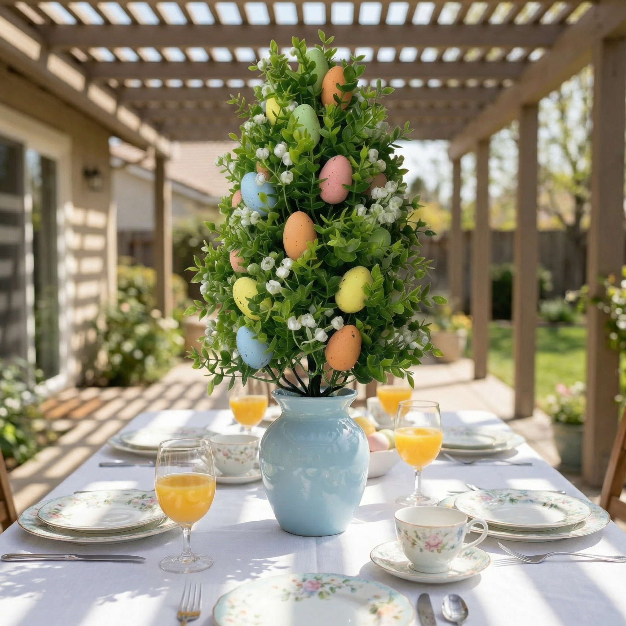 Multi-Colored Easter Egg Garden Stake