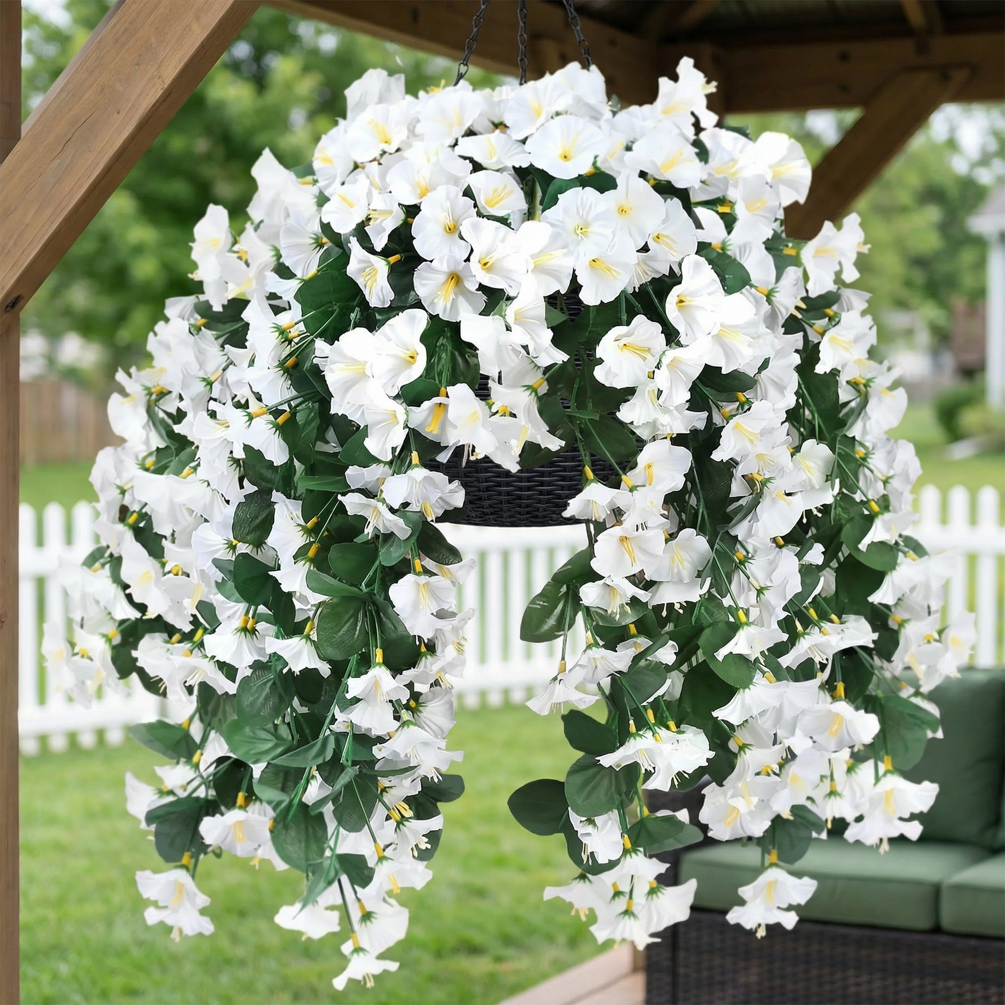 Silk Morning Glory Hanging Flowers Plants
