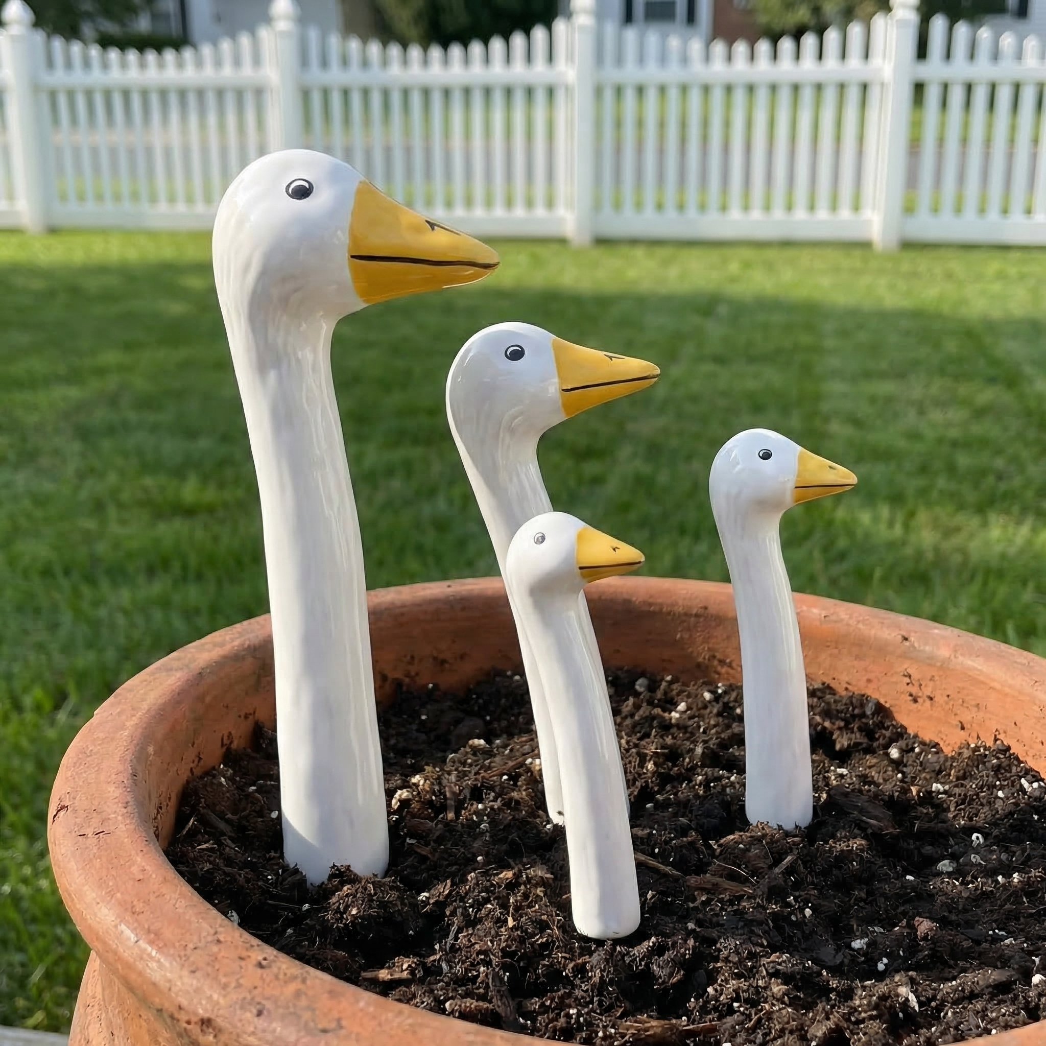Garden Goose Plant Stakes