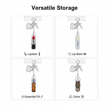 Chic Stainless / Alloy Lip Gloss Holder with Mirror