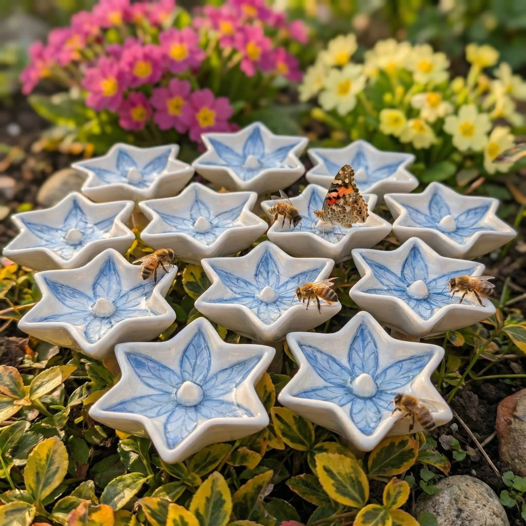 Bee watering stations