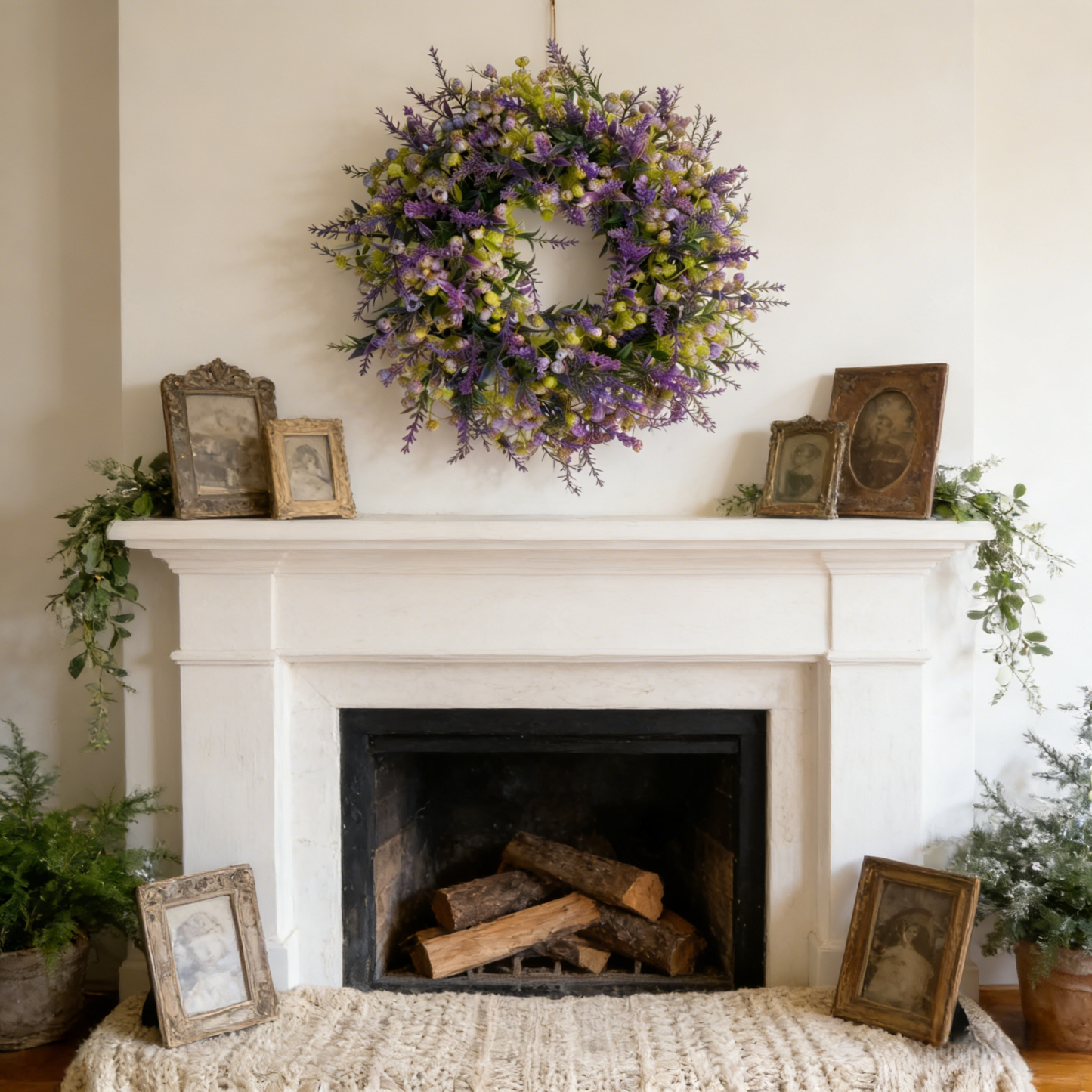 Lavender & of Bethlehem Artificial Flower Bouquet Garland