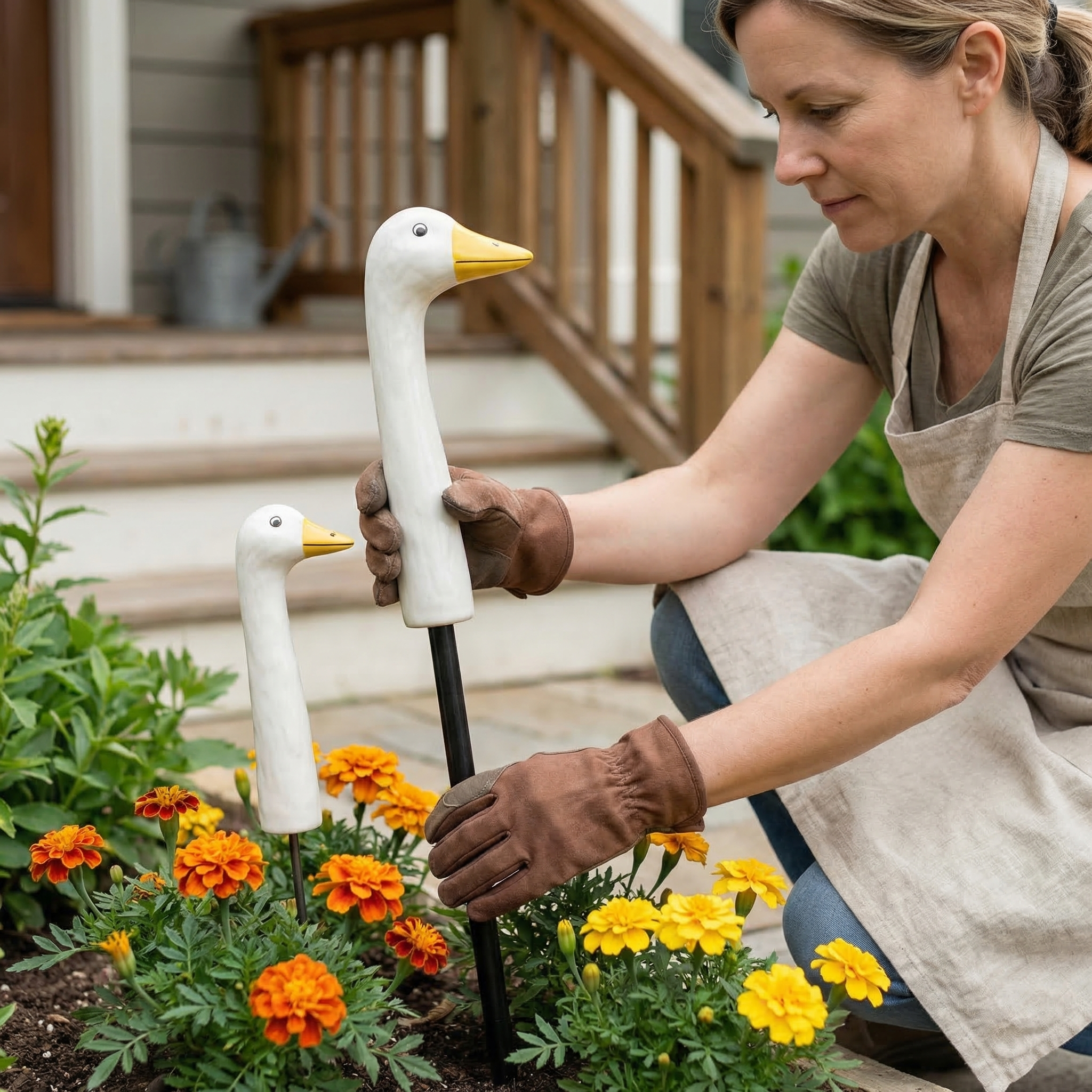 Garden Goose Plant Stakes