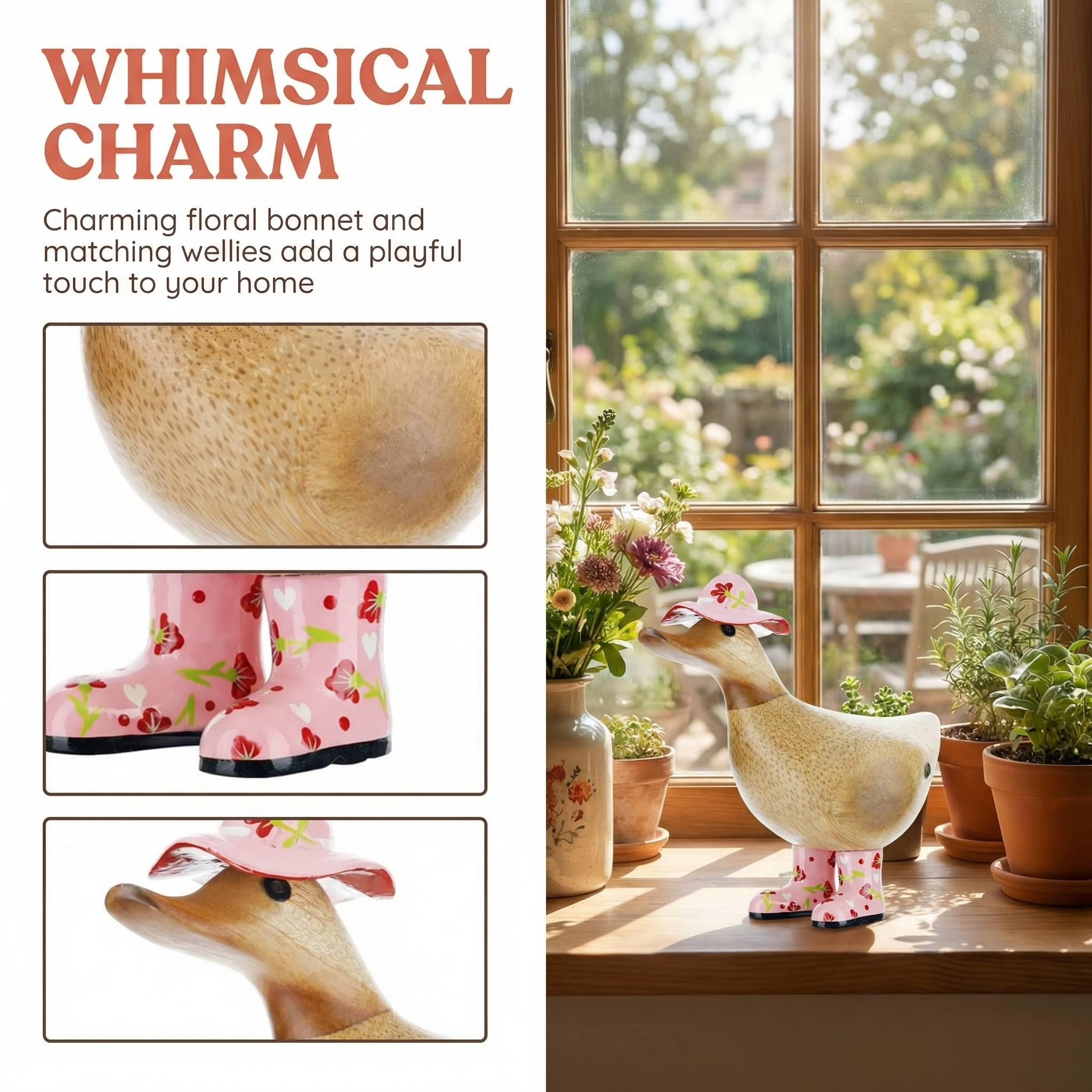 Floral Hat & Boots Ducky's