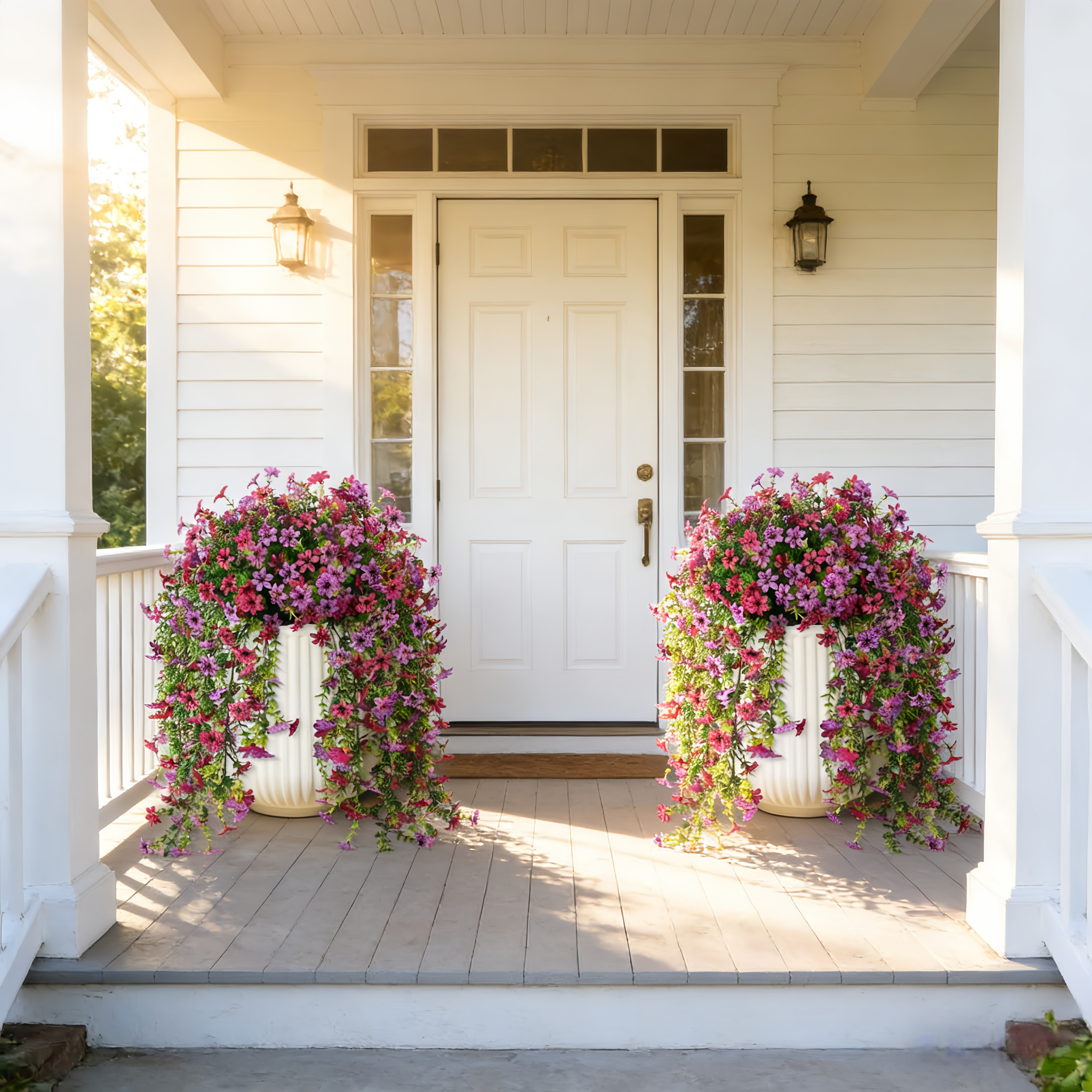 Silk Daisy with Eucalyptus Leaves Hanging Flowers Plants