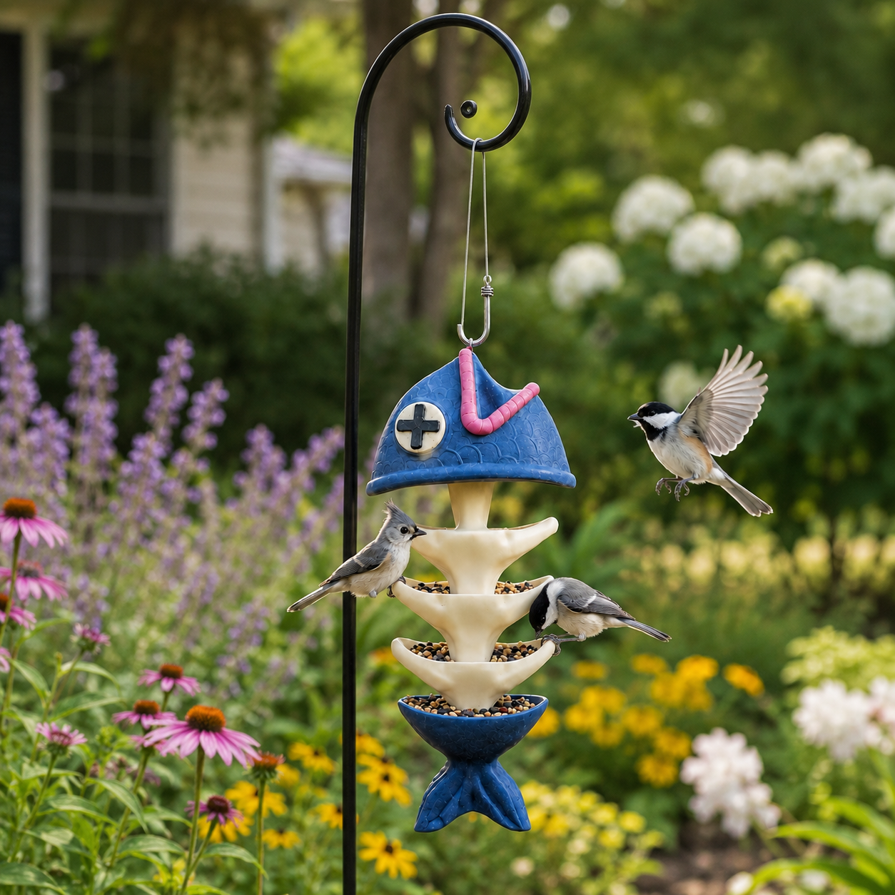Whimsical Hanging Bird Feeder