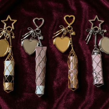 Chic Stainless / Alloy Lip Gloss Holder with Mirror