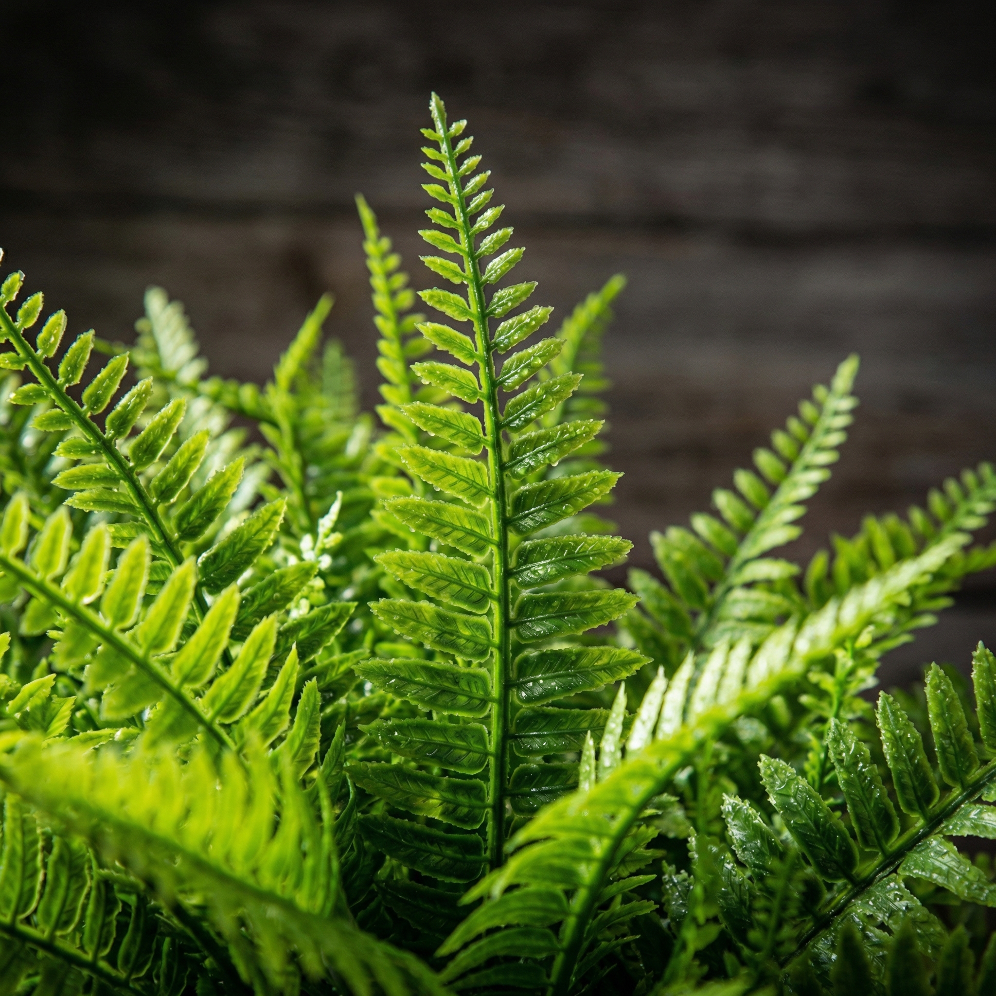 UV Resistant Lush Artificial Boston Fern with Integrated Ground Stake