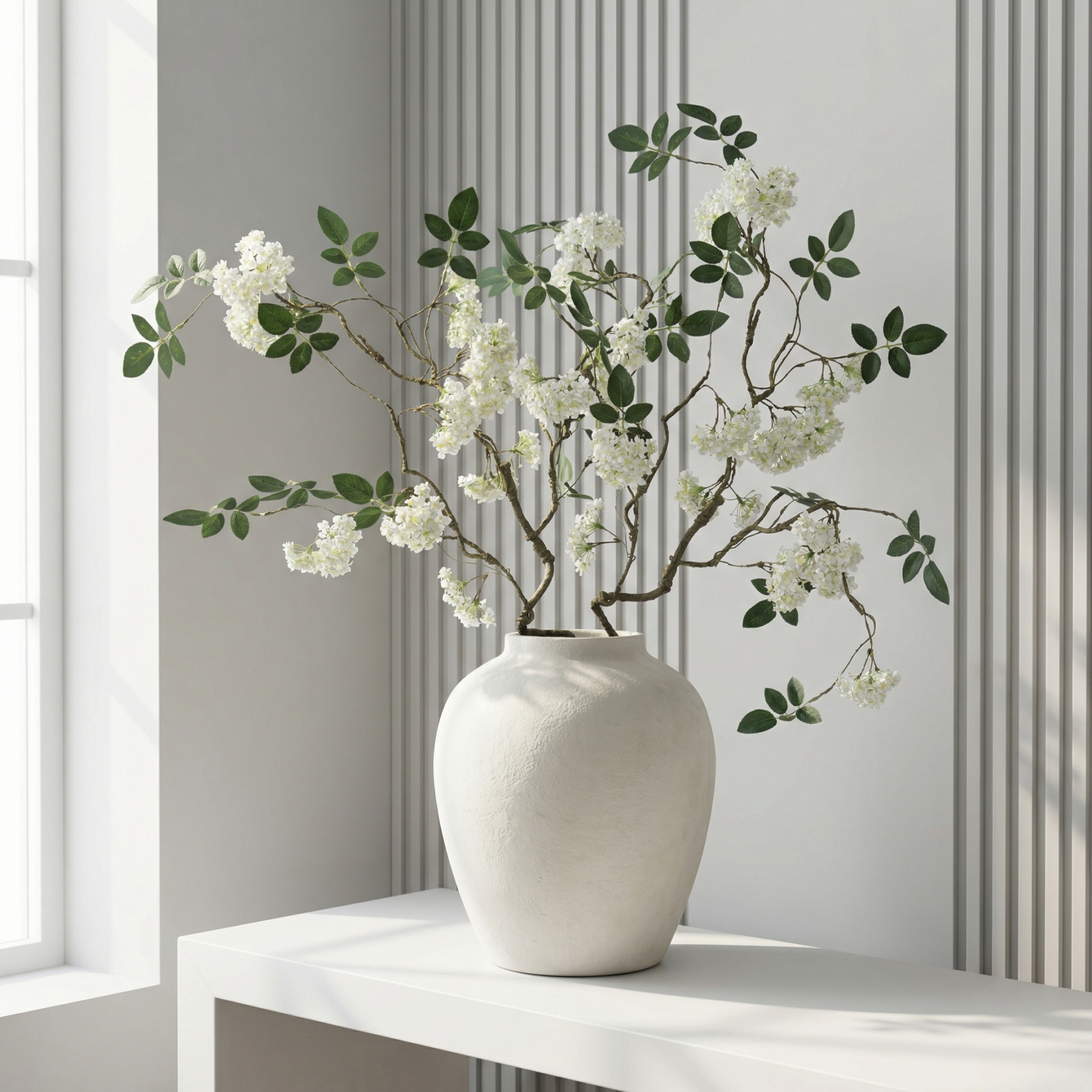 White Snowball Branch Stem