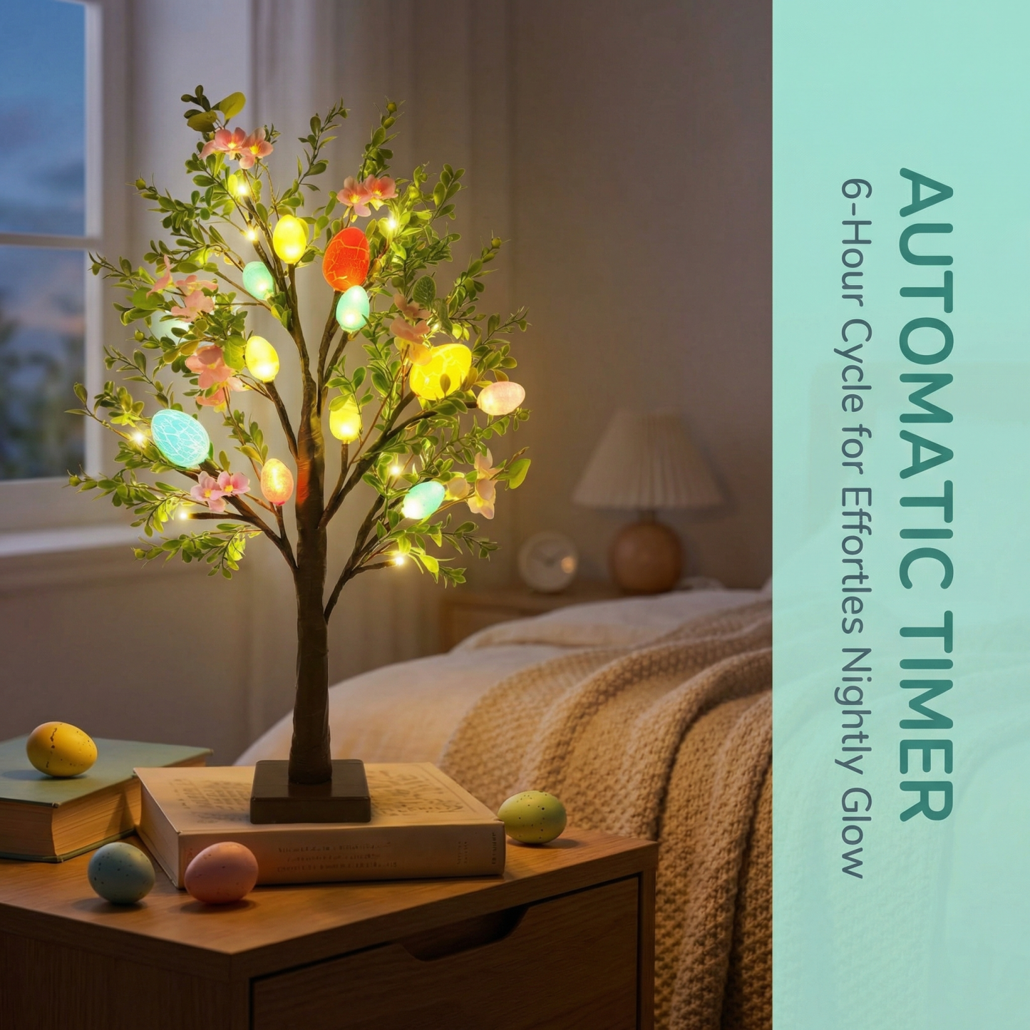 Easter Egg Light Tree with Timer
