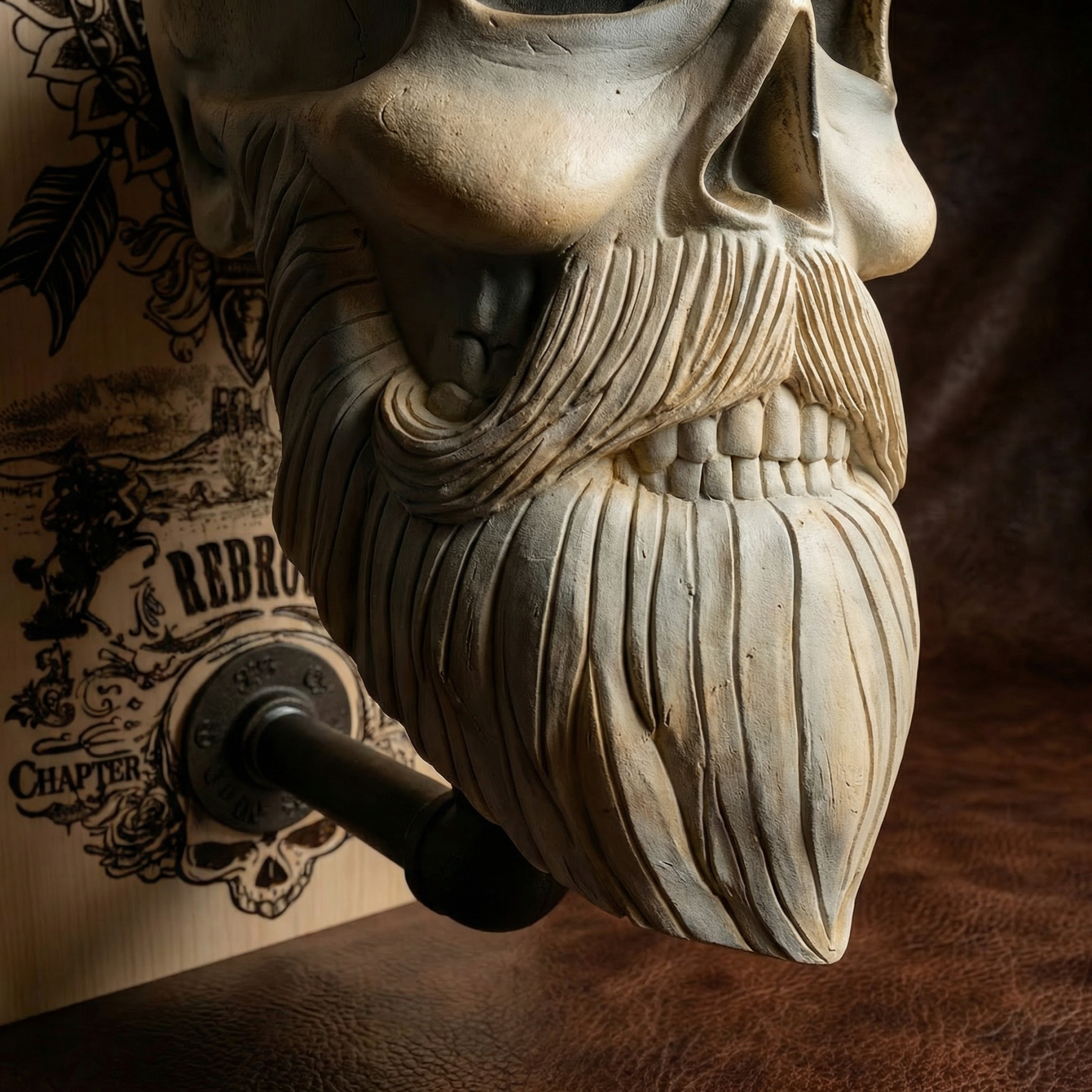 Skull Wall Sculpture Helmet Pendant Mask