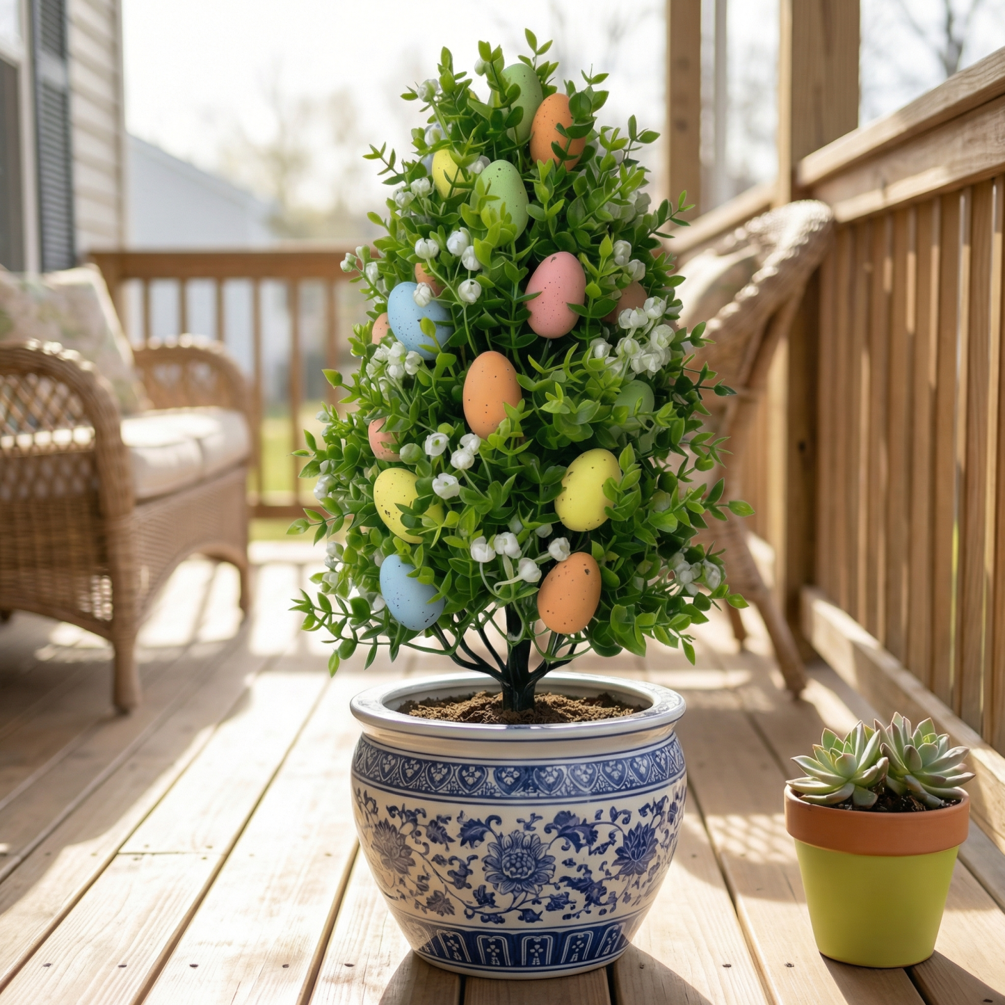 Multi-Colored Easter Egg Garden Stake