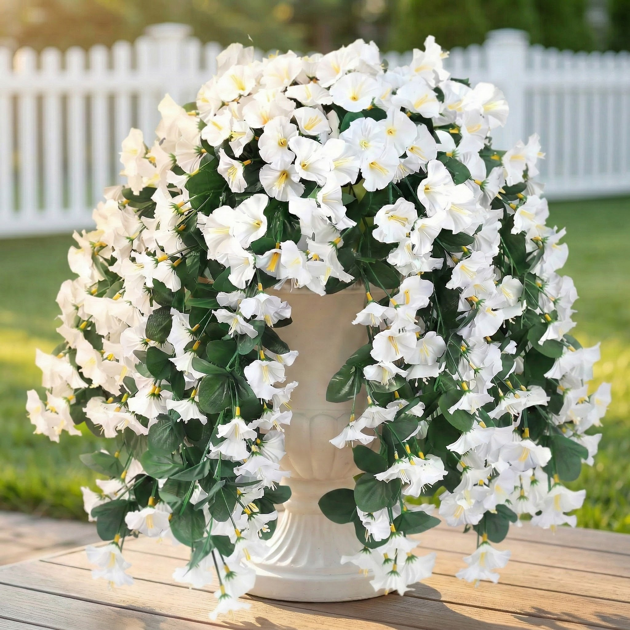 Silk Morning Glory Hanging Flowers Plants