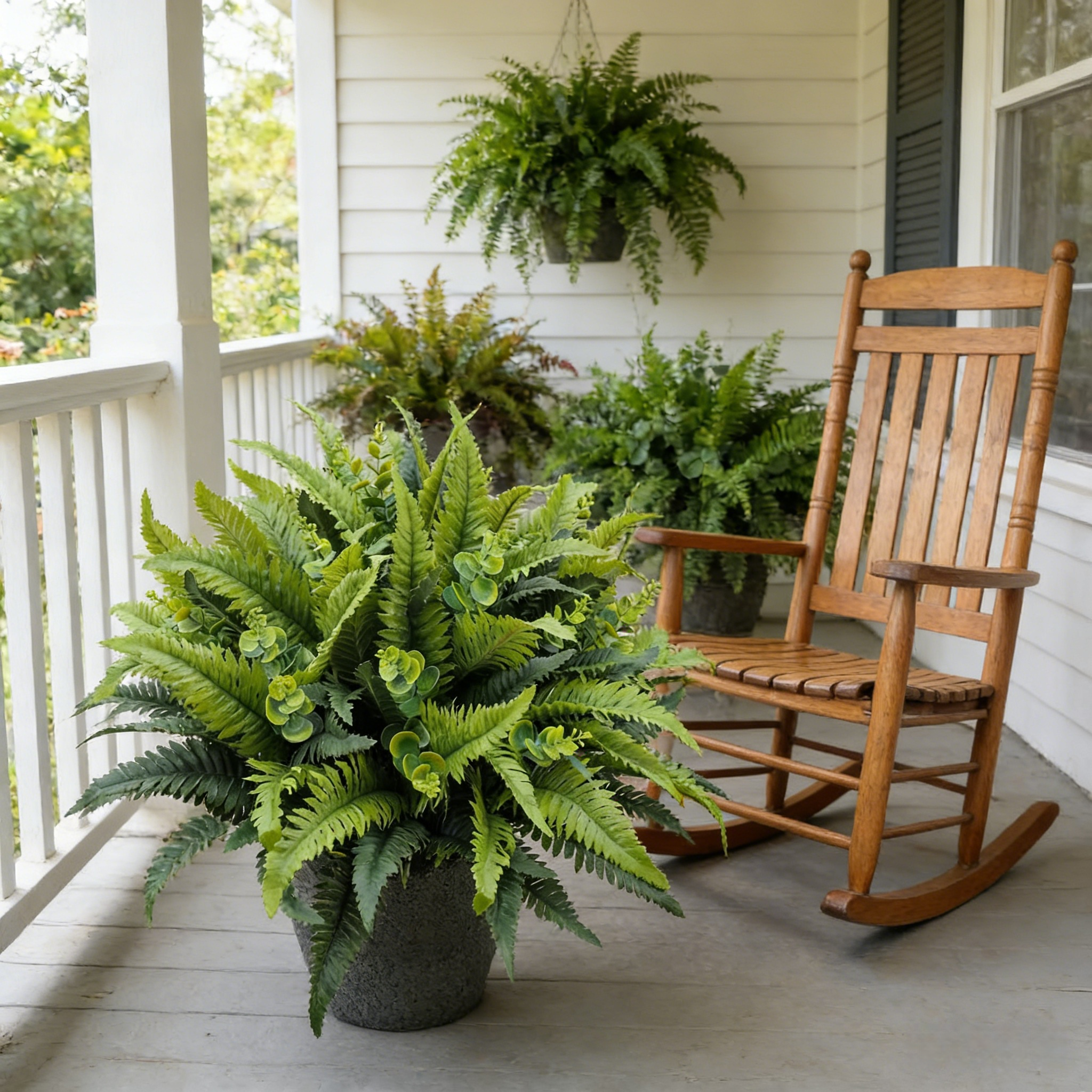 Fern and Eucalyptus Urn Planter Filler