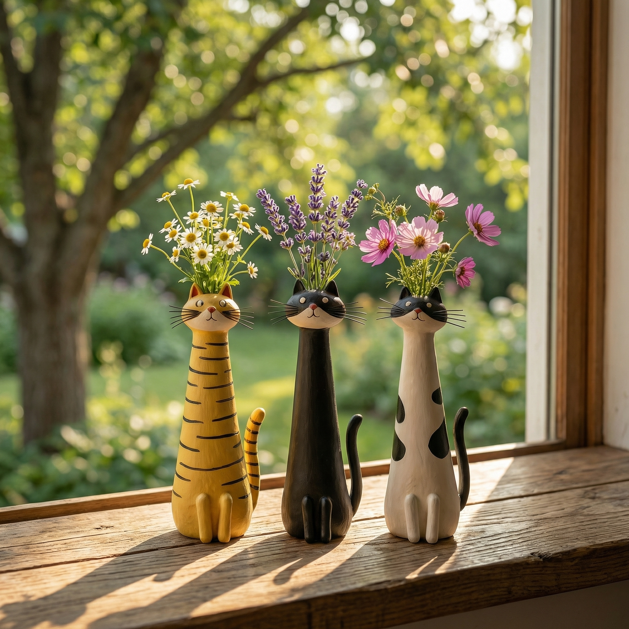 Handmade Quirky Cat Vase