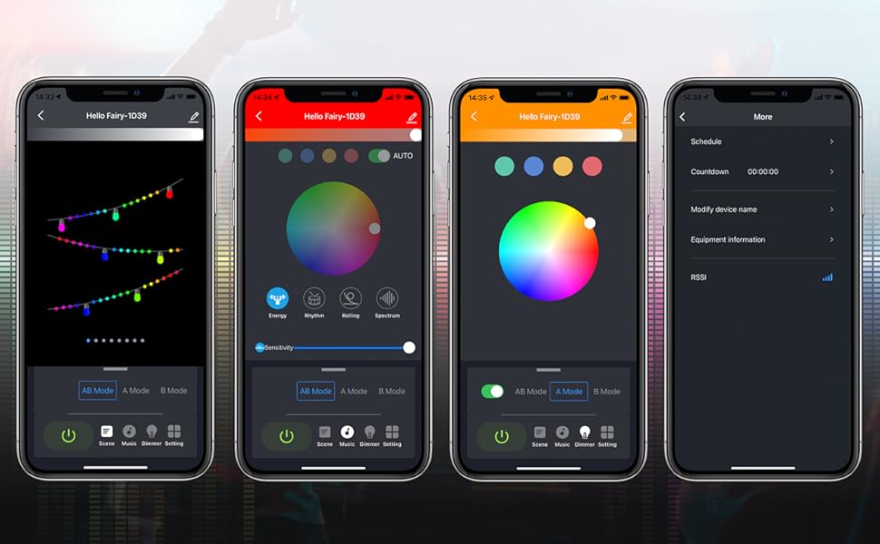 APP Remote Control Christmas Lights