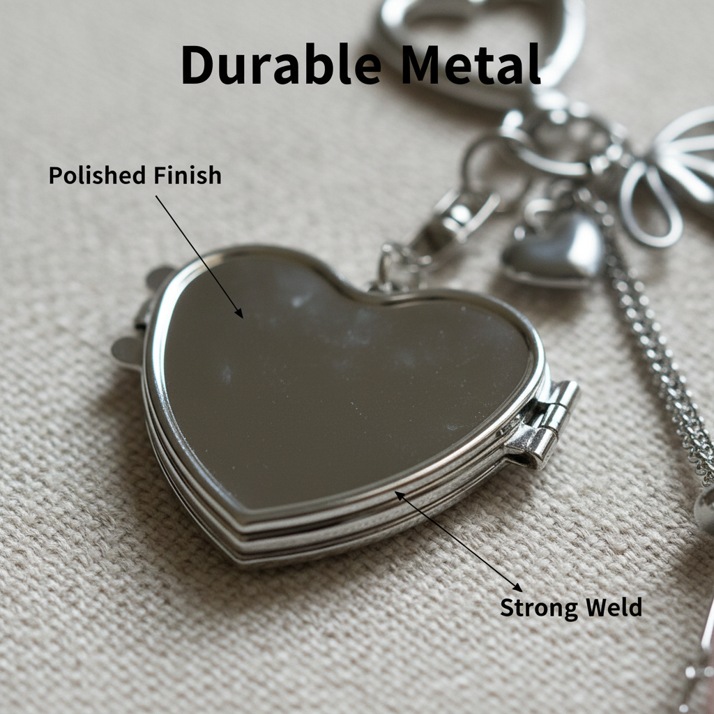 Chic Stainless / Alloy Lip Gloss Holder with Mirror