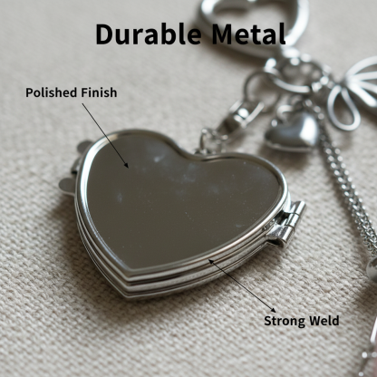 Chic Stainless / Alloy Lip Gloss Holder with Mirror