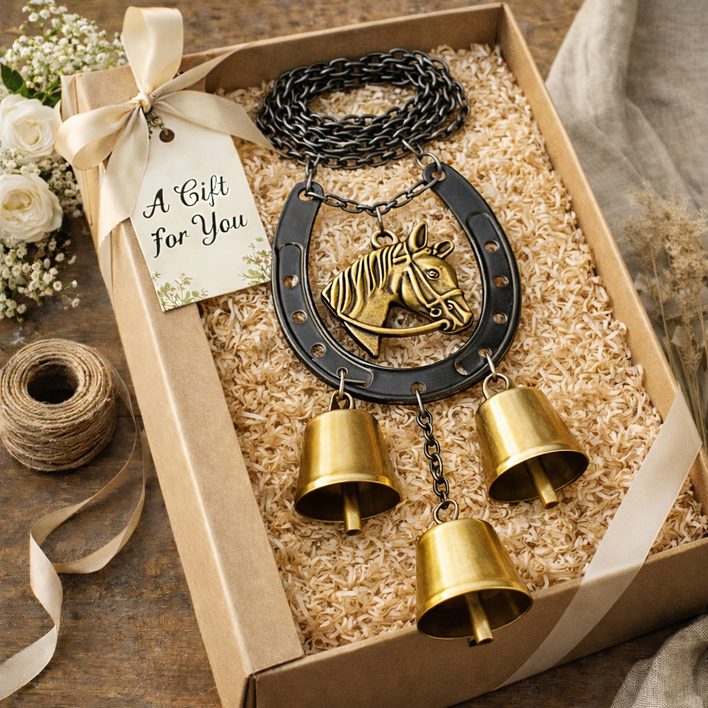 Vintage Iron Horse Hoof Wind Chime