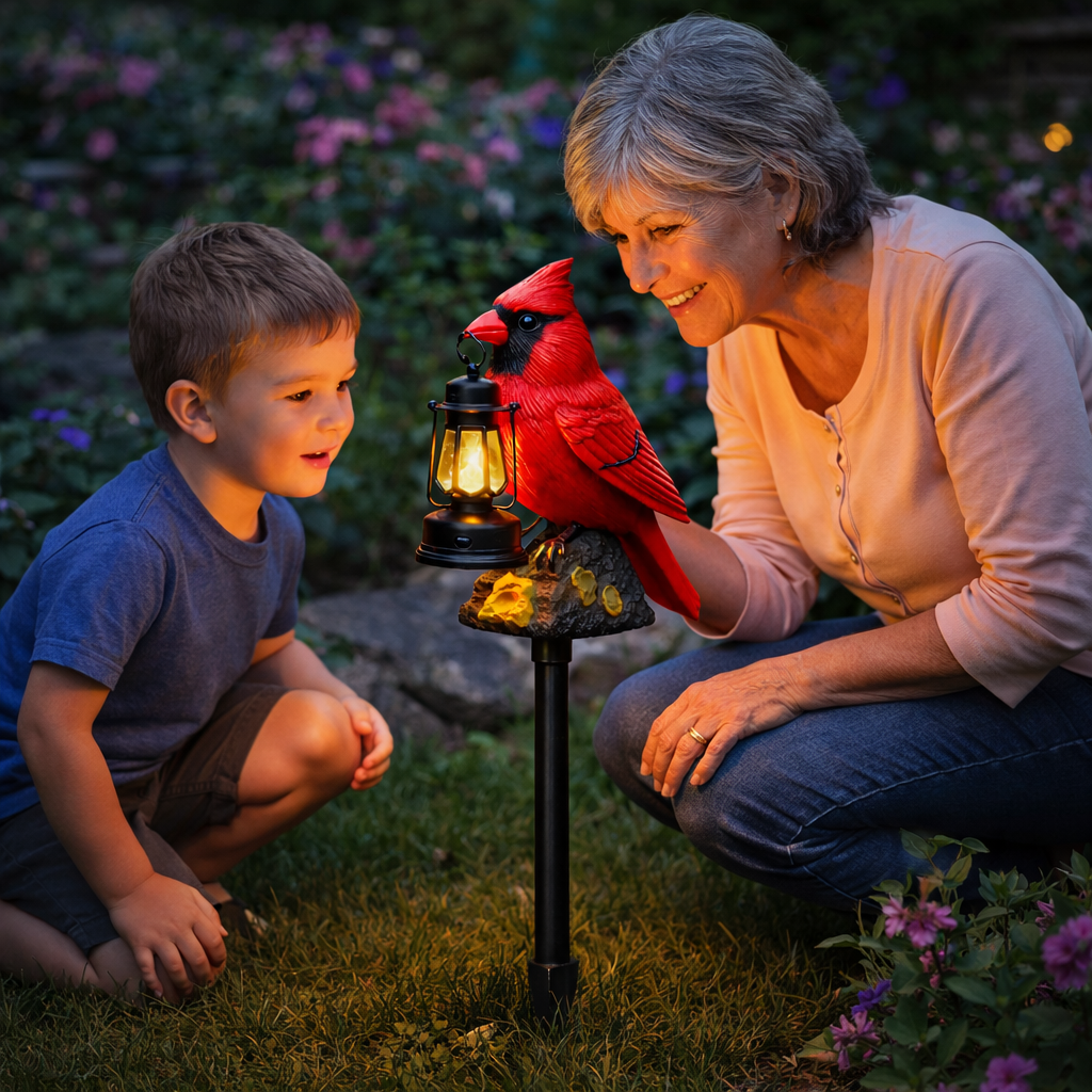 Solar Cardinal Lanterns Ground-Mounted Lights