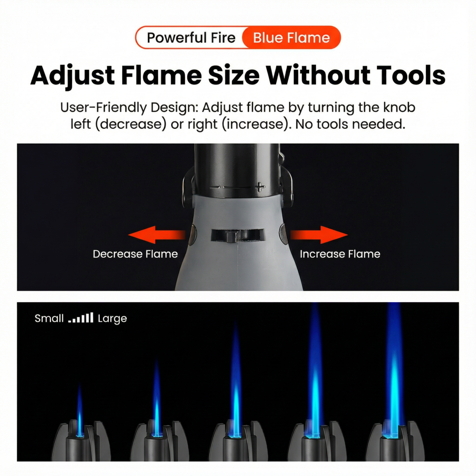 Hyper Ignite Windproof Tactical Torch Lighter