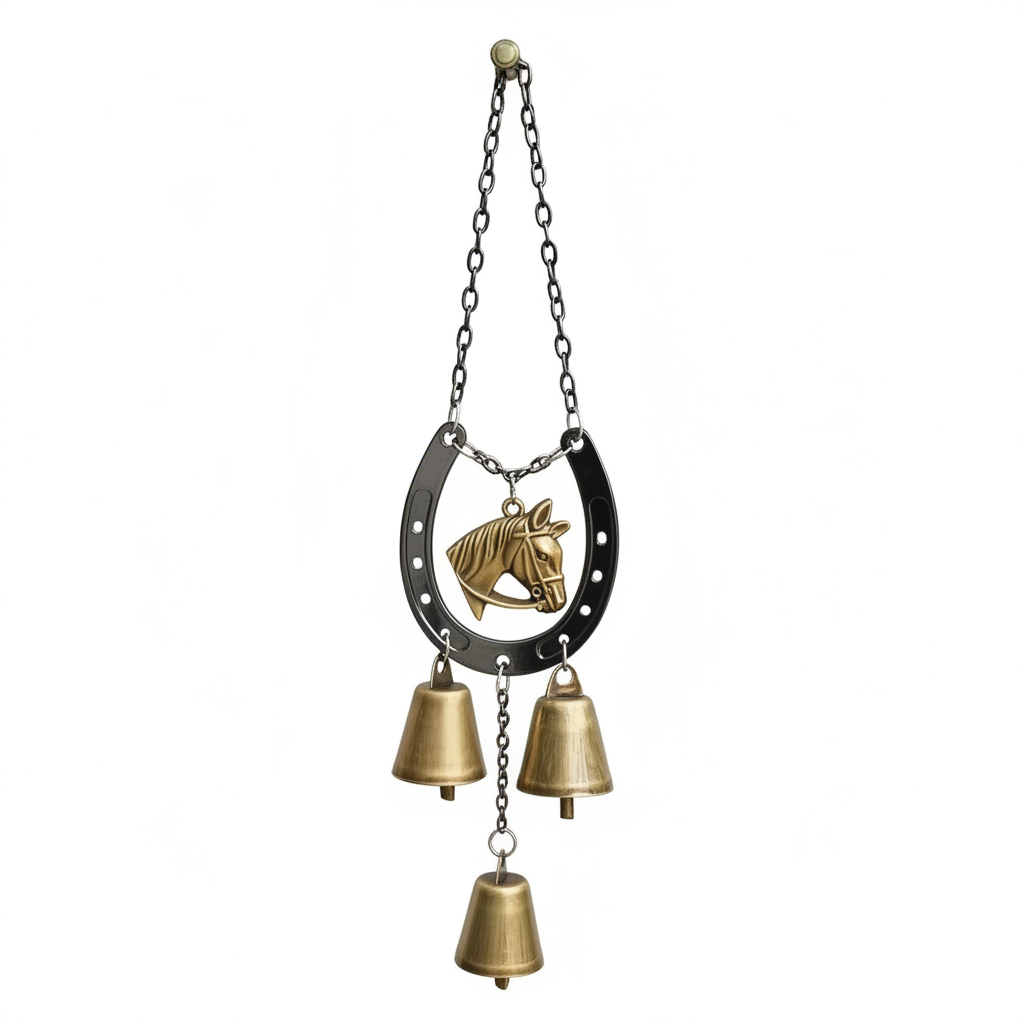 Vintage Iron Horse Hoof Wind Chime