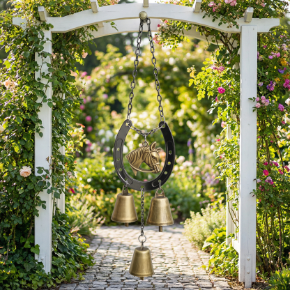 Vintage Iron Horse Hoof Wind Chime